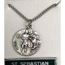 St Sebastian Medal with chain